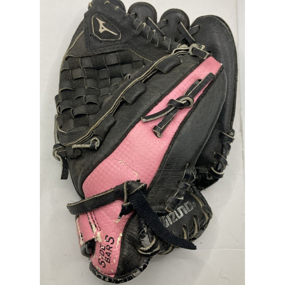 Mizuno Jenny Finch GPP 1105 Black / Pink Leather Softball Glove Mitt RHT 11"